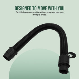 Selgo durable, kink-resistant hose supports long-lasting vacuum performance.
