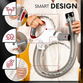 Selgo durable, washable hose extension offers lasting flexibility for hard-to-reach areas.