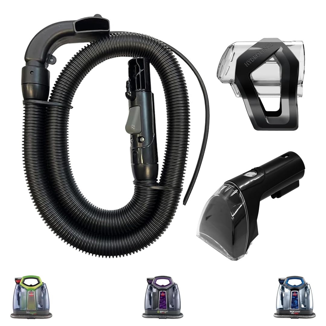 Selgo flexible hose with 3-inch Tough Stain Brush for thorough spot cleaning.