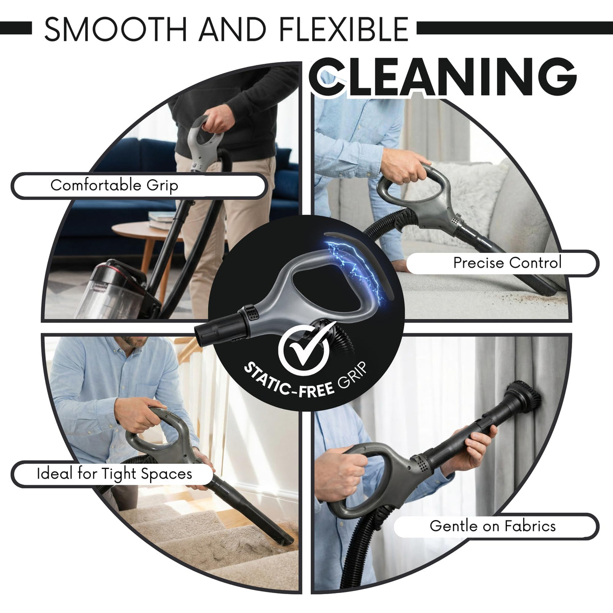 Selgo hose handle installation is quick and tool-free for convenience.