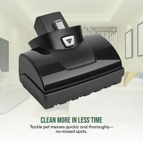 Selgo replacement enhances suction efficiency for pet hair removal.