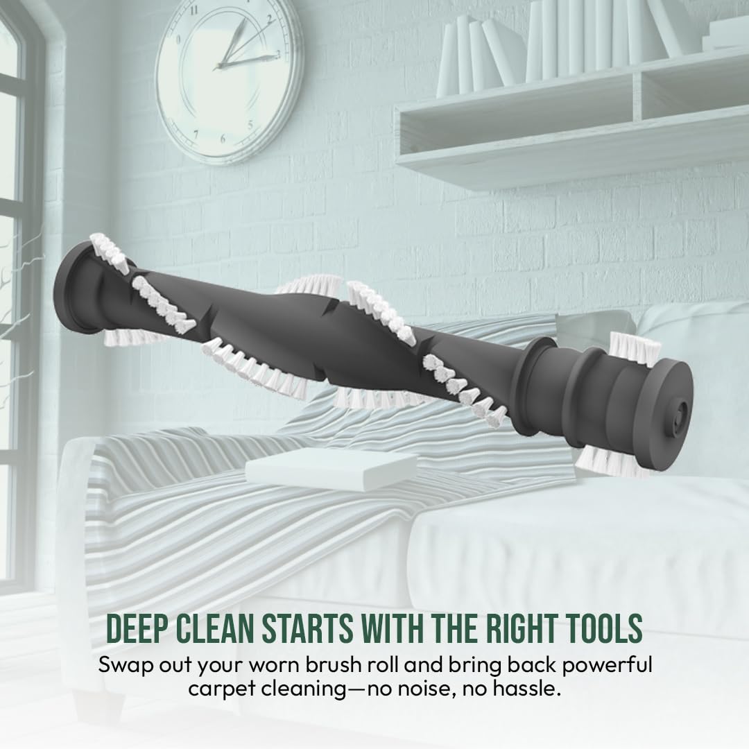Selgo brush roll delivers quiet operation for a smoother clean.