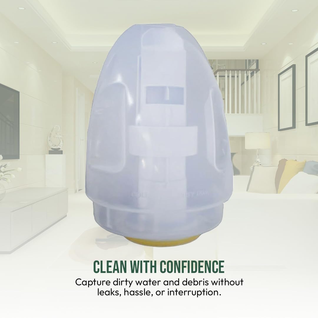 Selgo tank white, compact design, easy to store between quick carpet cleanups.