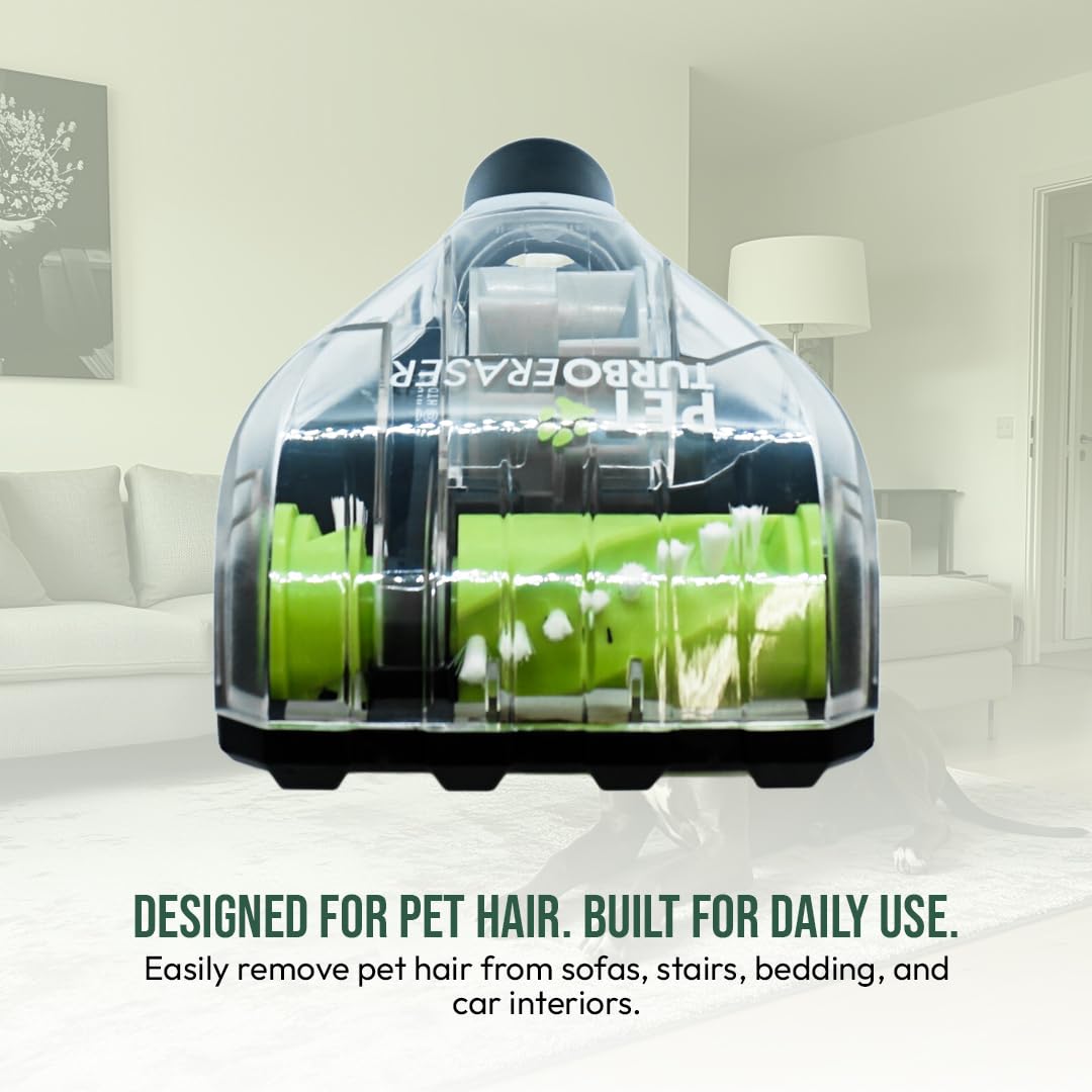 Durable Selgo tool provides long-term pet hair control on furniture.