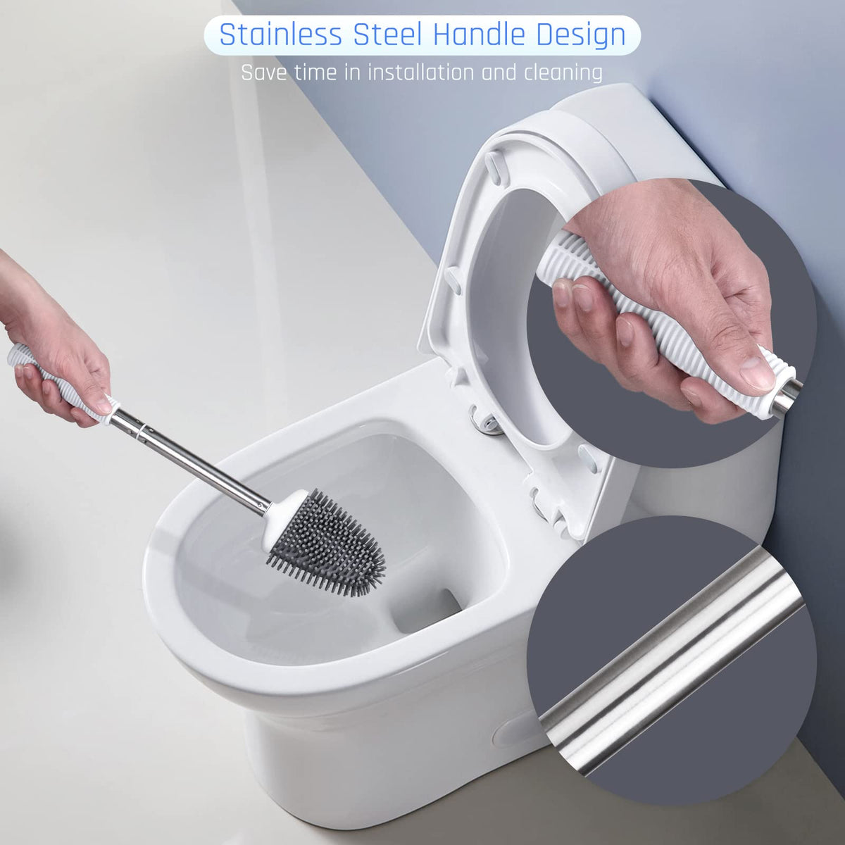 Sellemer stainless steel handle is rust-resistant and smoothly connected