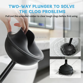 Sellemer nylon brush with curved head for thorough scrubbing.