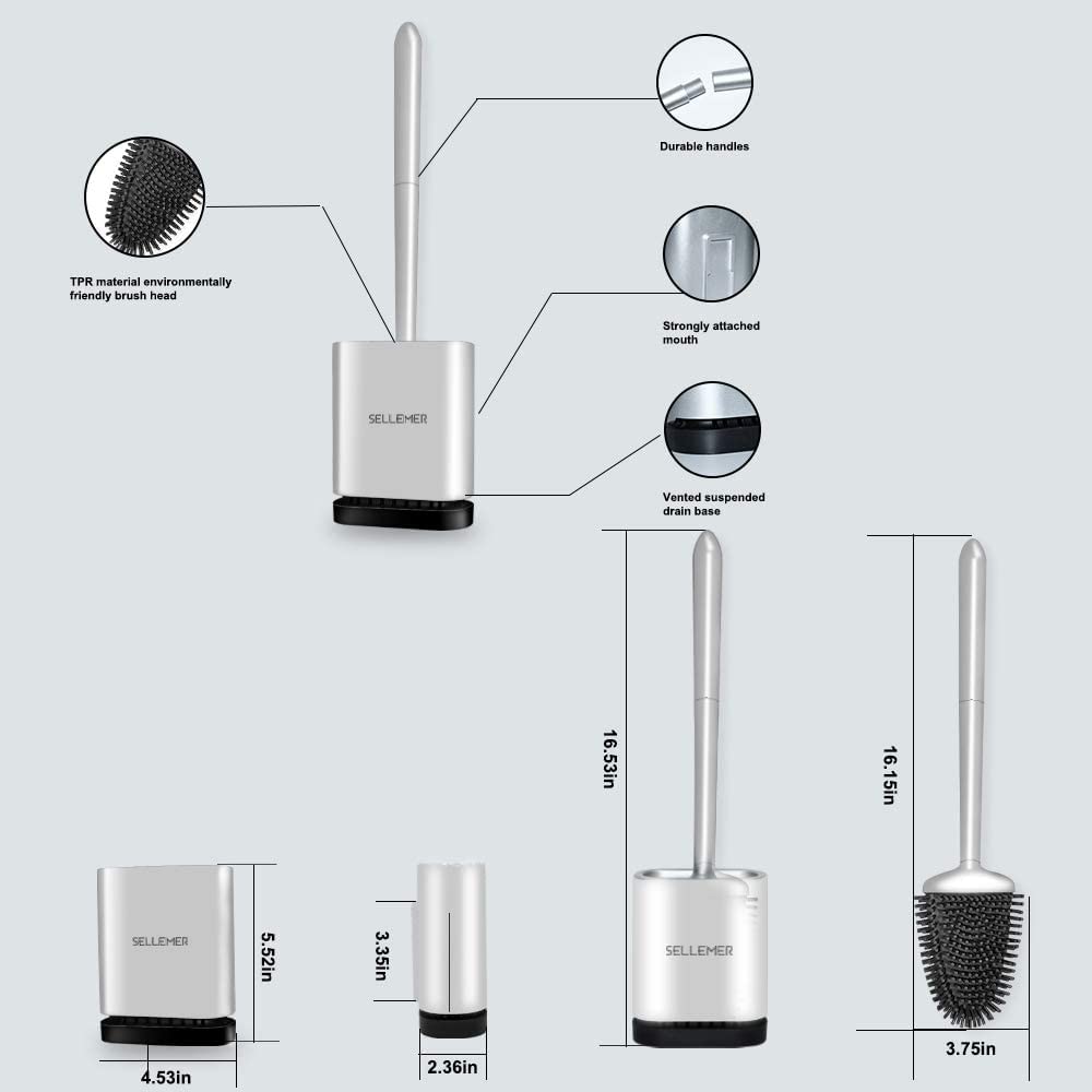 Compact storage design by Sellemer fits small bathrooms neatly.