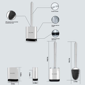 Compact storage design by Sellemer fits small bathrooms neatly.
