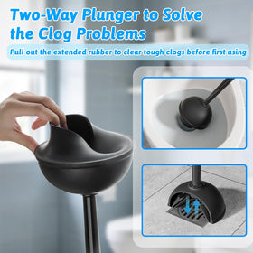 Sellemer curved brush head reaches hard-to-reach areas beneath the rim.