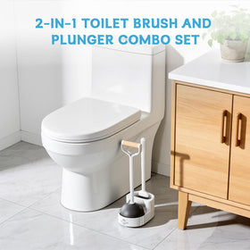 Sellemer white 2-in-1 set blends with decor while staying organized.