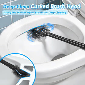 Sellemer toilet brush holder with drip base and ventilation for quick drying.