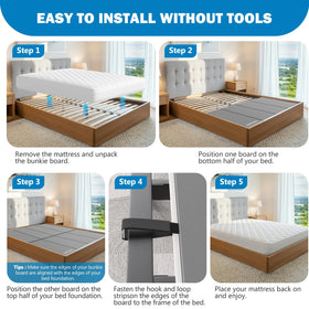 Sellmazon Bunkie Board Full Size easy-setup demonstrates tool-free installation.