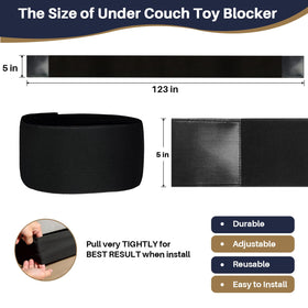 Sellmazon under-bed blocker usage under a bed frame