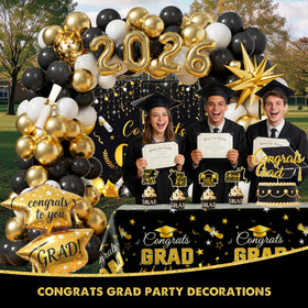 Selonica graduation cap foil balloon adds festive topper flair