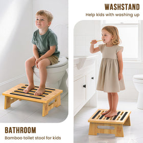 SeLucky easy-to-carry stool with a built-in handle for quick transport.
