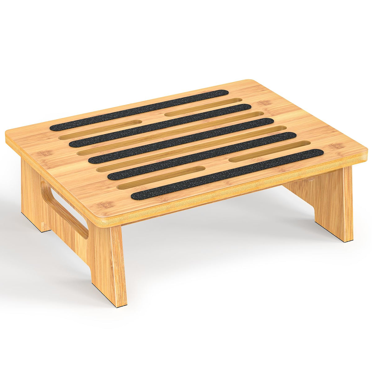 SeLucky one-step stool with a large platform for easy bed and cabinet access.