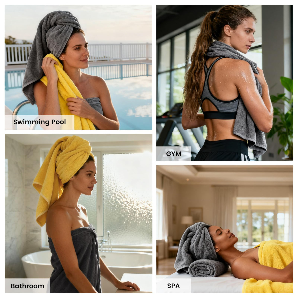 SEMAXE quick-dry cotton towels designed for fast air circulation