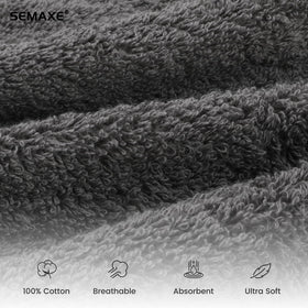 Close-up of SEMAXE cotton fibers delivering soft, durable texture after many washes.