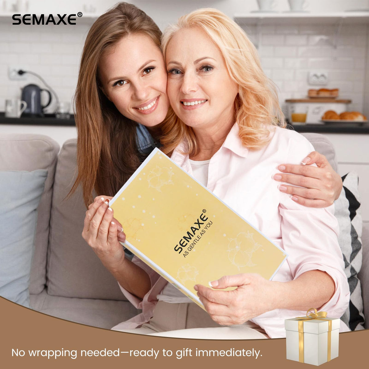 SEMAXE gift-ready vacuum packaging keeps towels fresh