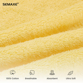 SEMAXE towel with hanging loop drying between uses