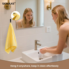SEMAXE towels sized 27 by 16 inches for comfortable coverage