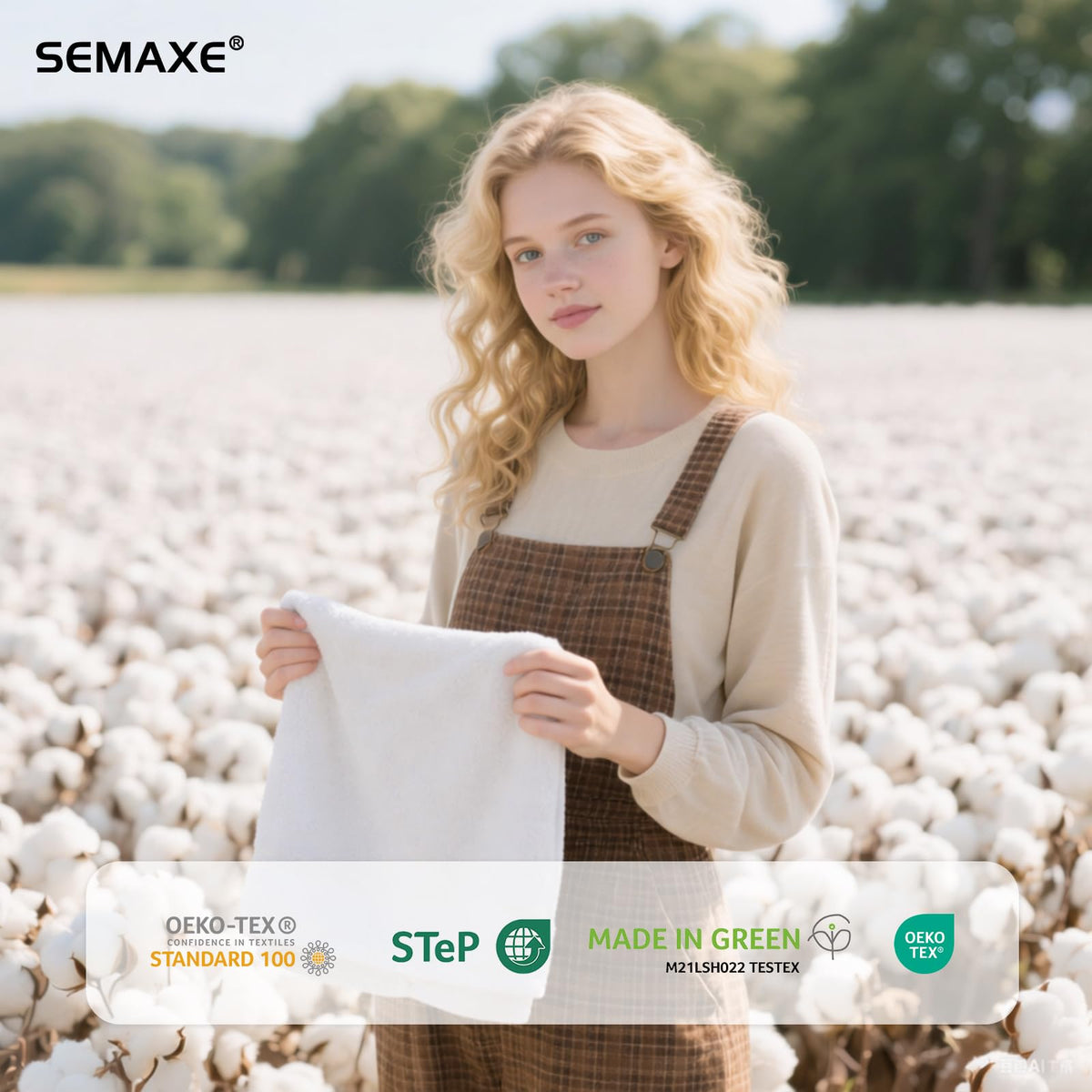 SEMAXE towels absorbent weave helps manage moisture after hand washing