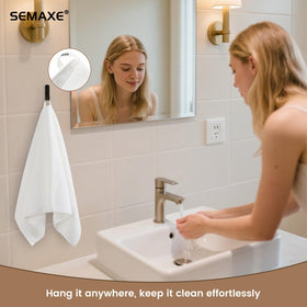 SEMAXE 4-pack towels are machine washable for easy care