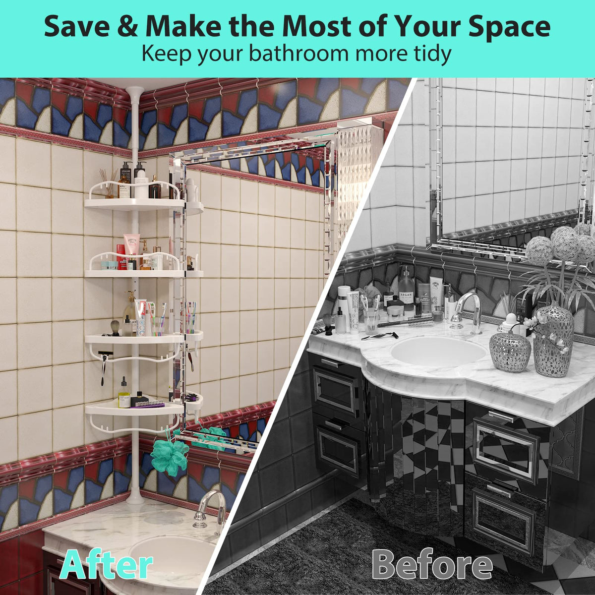 Sempicad versatile storage for bathroom, kitchen, RV or laundry areas.