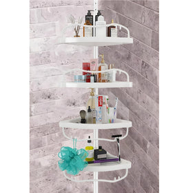 Sempicad shower caddy tension pole adjustable height for easy installation.