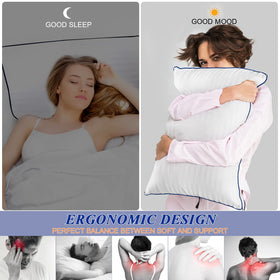 SEMZSOM breathable pillow cover promotes airflow for cooler nights and sweat-free mornings.