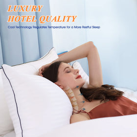 SEMZSOM machine-washable pillows simplify care without sacrificing loft or softness.