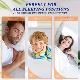 SEMZSOM OEKO-TEX certified pillows ensure safe materials for sensitive skin.
