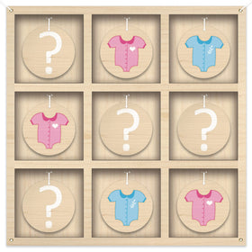 Senfaro gender reveal backdrop 47x47in fabric creates a stylish photo-ready focal point
