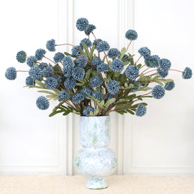 Senjie fake kiku flowers close-up shows lush silk blooms for vibrant home decor.