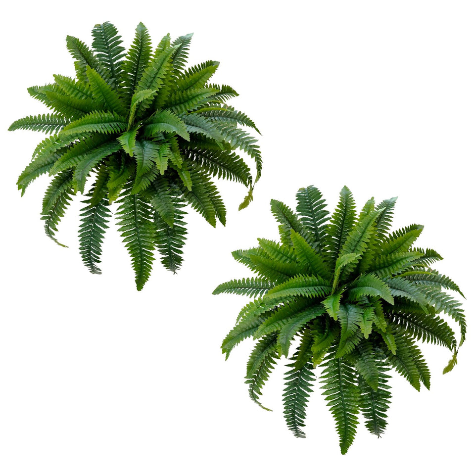 Senjie Boston fern 32inch dense bush for lush outdoor decor