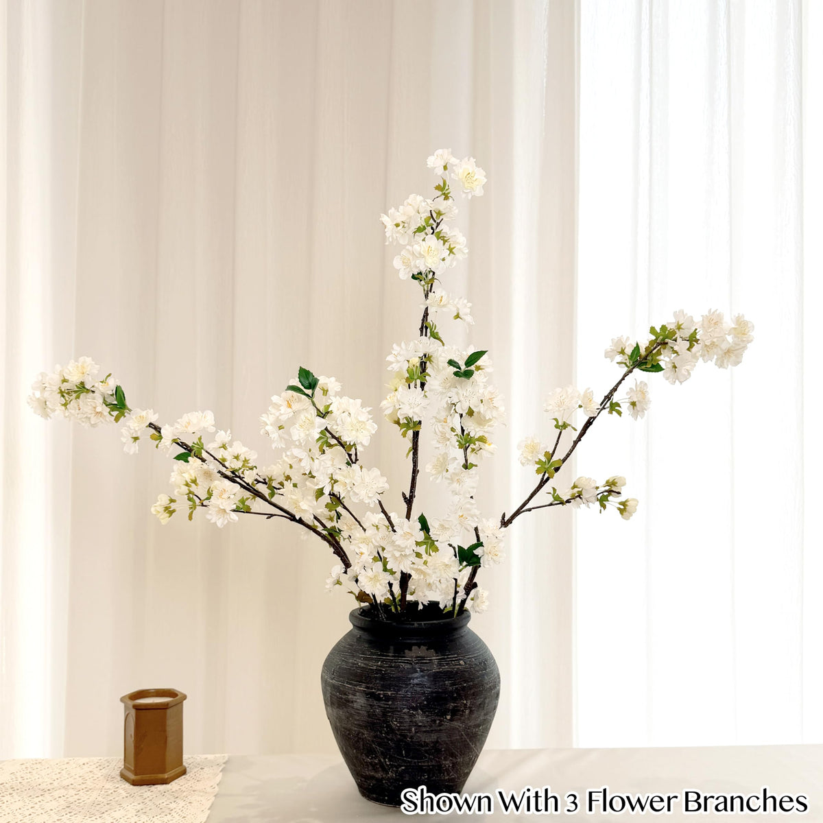 Senjie cherry blossoms close-up shows soft petals for a lifelike look