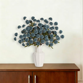 Senjie no-water maintenance faux flowers provide year-round beauty.