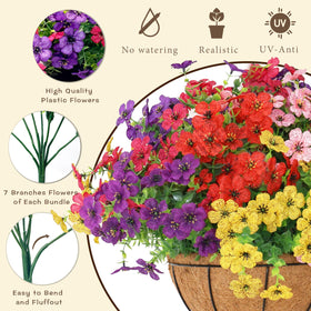 Senjie UV-resistant blossoms maintain color under covered sun.