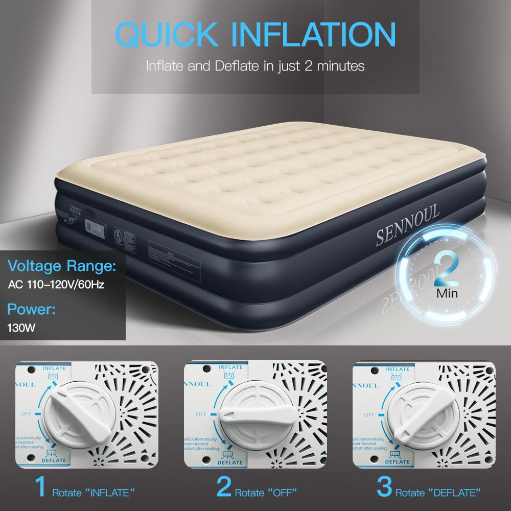 SENNOUL supports up to 650 pounds for sturdy comfort.