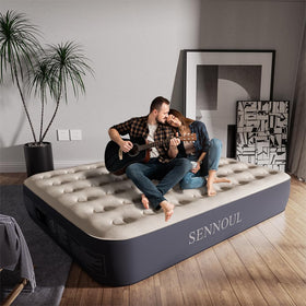 SENNOUL air mattress queen includes a non-slip base to stay in place.