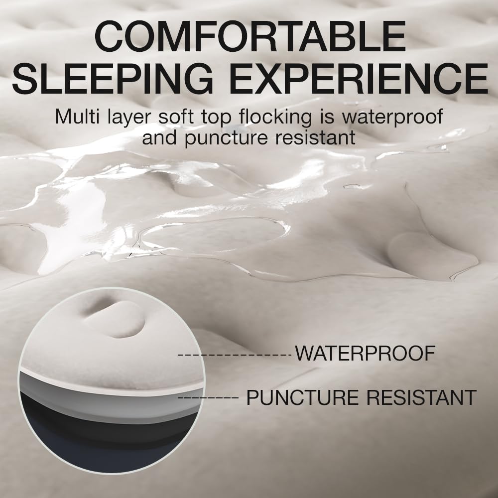 Thick PVC and coil beams provide durable, puncture-resistant support.