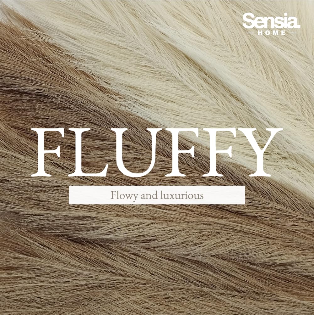 Sensia Home neutral beige-brown pampas accent suits modern or boho spaces.