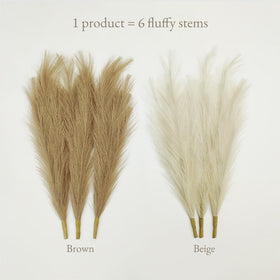 Sensia Home faux pampas grass 43 inch non-shedding for lasting home décor.