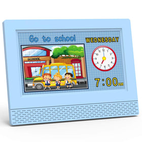 SENXINGYAN kids clock side angle shows durable bedside companion for mornings