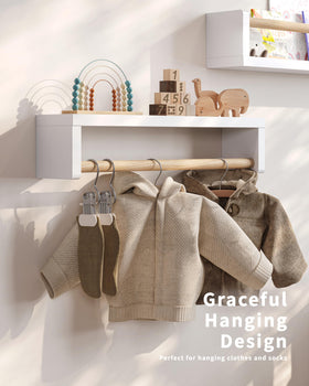 Seocry floating shelves with modern design save space in small rooms.