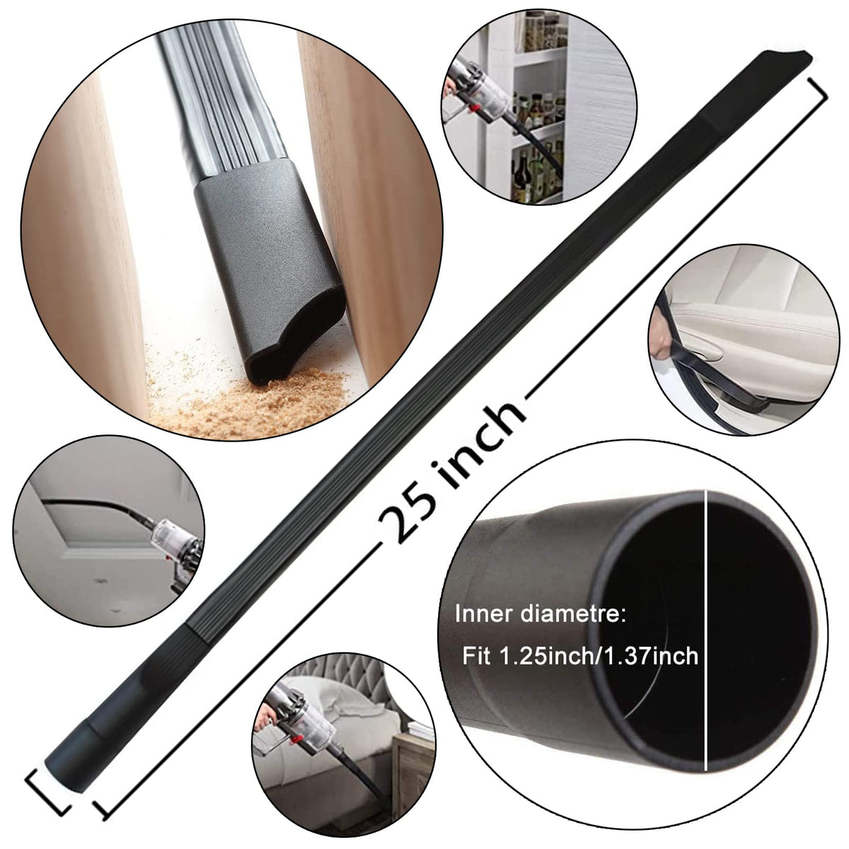 Seovmri two-in-one flat suction head for corners and edges