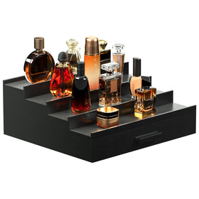 Sephyroth 4-tier Cologne Organizer displays bottles neatly for easy access.