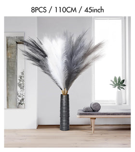 SeptCat artificial pampas grass soft feather like texture for home decor