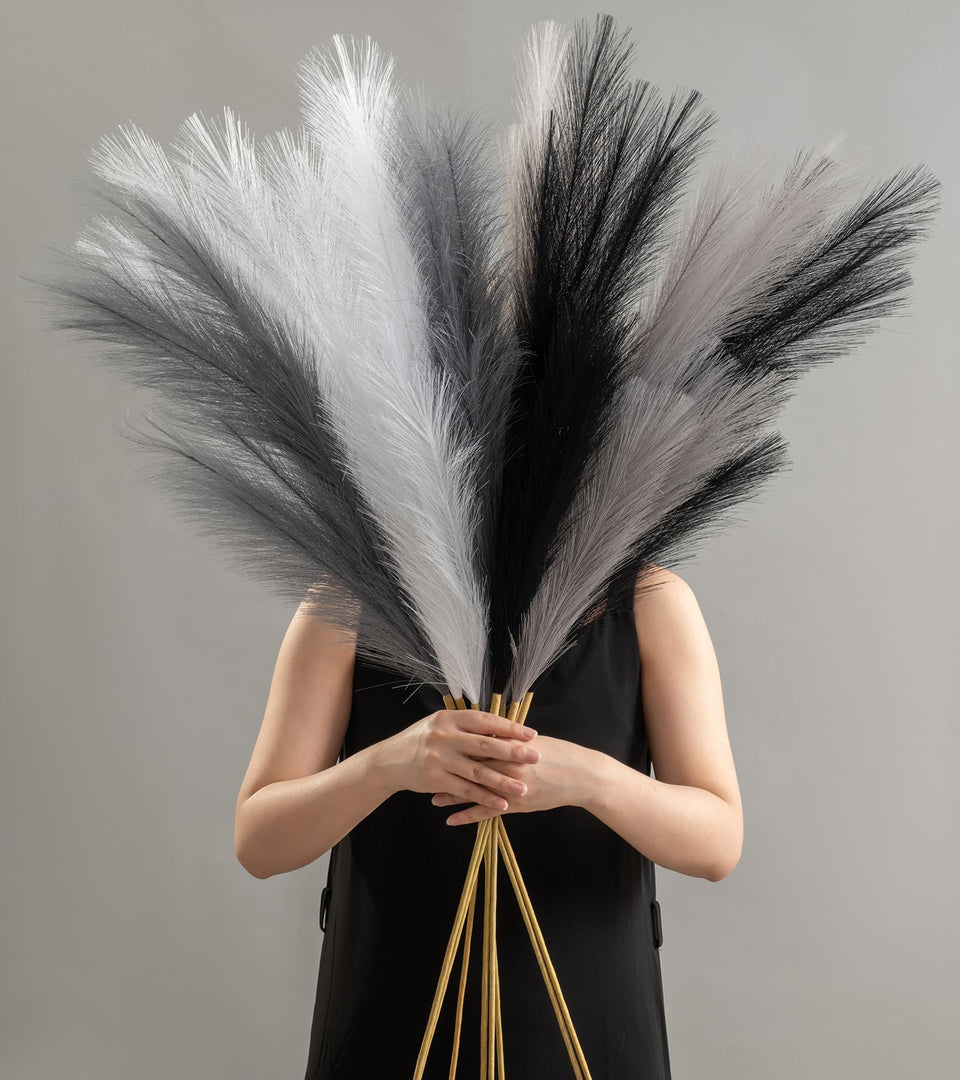 SeptCat pampas grass stems 45 inches fluffy for dramatic tabletop displays