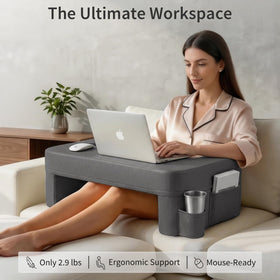 Septsun lap desk pillow with arm support for ergonomic posture